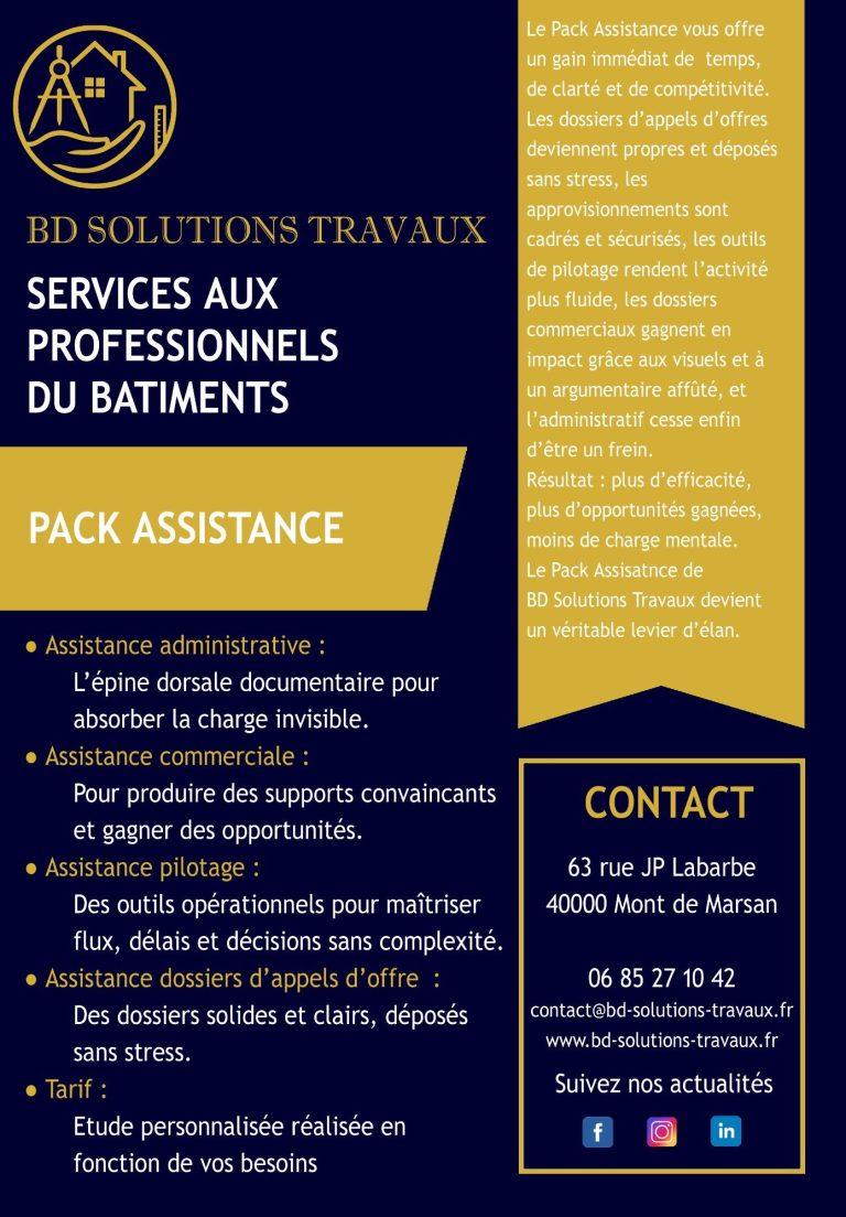 Pack assistance BD ST